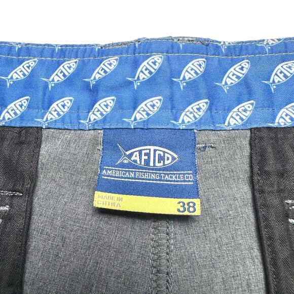 AFTCO | Men | Cloudburst Charcoal 10 Inch Performance Fishing Shorts | Size 38 - Picture 6 of 12